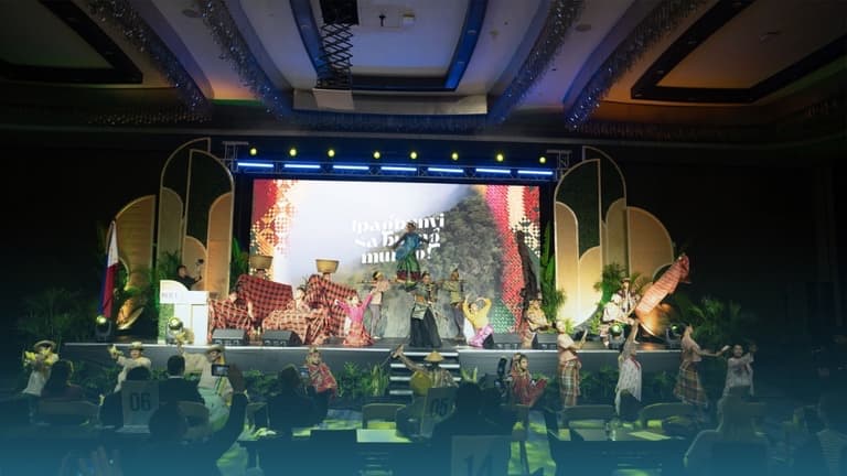 Cultural dance performance on stage at PHITEX 2025